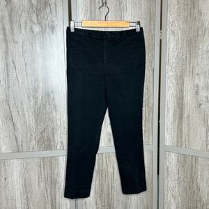 ATM Black Pants Size 4 Straight Leg Cuffed Preppy Trousers